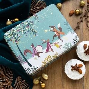Botanical Homeware Sara Miller Woodland Tales Merry Band Deep Rectangle Tin