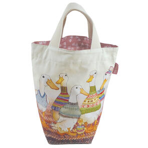 Emma Ball Dapper Ducks Small Bucket Bag