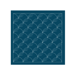 Olympus Sashiko sampler Traditional Design Nowaki Navy