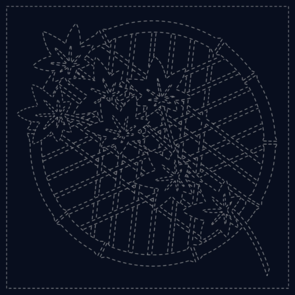 QH Textiles Sashiko Cloth Momiji