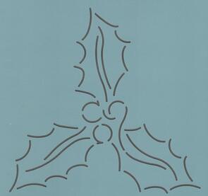 The Stencil Company CONTINUOUS HOLLY 5''