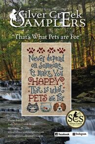 Silver Creek Samplers Cross Stitch Chart - That's What Pets Are For