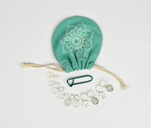 Knitpro Mindful Sterling Silver Plated Chakra Stitch Markers