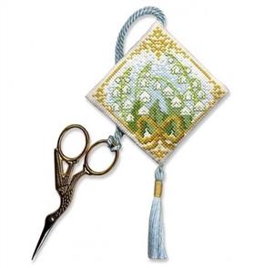 Textile Heritage Cross Stitch Kit Scissor Keep - Lily of the Valley