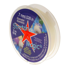 Pepperell Stretch Magic Bead & Jewellery  Cord - Pearl - 0.7mm x 5m