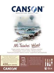 Canson Mi-Teintes Velvet Pad 24x32cm, 430gsm
