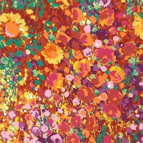 Robert Kaufman Painterly Petals SRKD-19148-193 SUMMER
