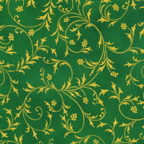 Robert Kaufman Holiday Flourish - Snow Flower - SRKM-21600-274 - Pine
