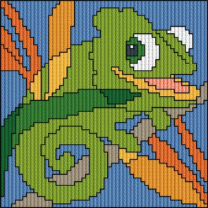 Permin My First Longstitch Kit - Chameleon