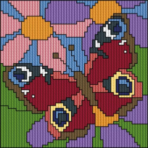Permin My First Longstitch Kit - Butterfly