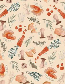 Dear Stella Mushroom City DRR1932 STRAW