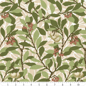 Free Spirit Morris & Co Suffolk Holiday - Arbutus Bay Quiltback 108"
