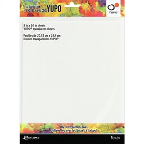 Ranger Ink Tim Holtz - Alcohol Ink Translucent Yupo Paper 104lb 5/Pkg Tim Holtz - 8"X10"