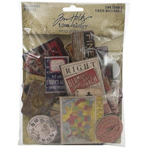 Idea-Ology Tim Holtz  - Chipboard Baseboards Junk Drawer - 40/Pkg