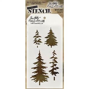 Stampers Anonymous Tim Holtz Layering Stencil - Woodland