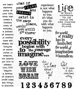 Stampers Anonymous Tim Holtz Stamp Set - Stuff to Say - Quotes 10pc