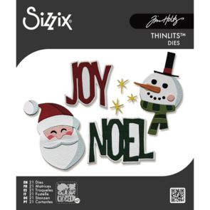 Sizzix Thinlits Die Set 21PK – Vault Holiday Tidings by Tim Holtz