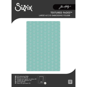 Sizzix 2-D Texture Fades A5 Embossing Folder - Vault Snowflakes #3 by Tim Holtz