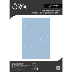 Sizzix 2-D Texture Fades A5 Embossing Folder - Vault Sparkle Stars by Tim Holtz