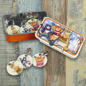 Emma Ball Kittens Stitch Markers in a Tin(T171)