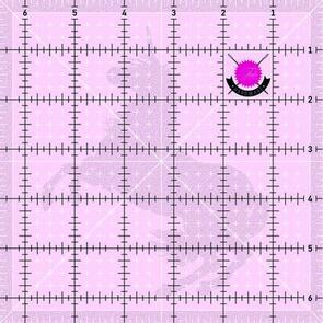 Tula Pink 6 1/2in Square Template with Unicorn
