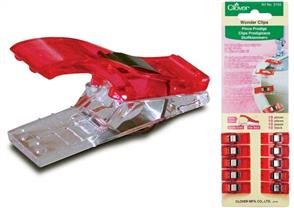 Clover Wonder Clips 10/Pkg (Red)