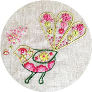 The Stitchsmith Bee meets Fantail Embroidery Kit