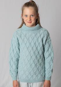 Alpaca Yarns Worsted Diamond Sweater - Knitting Pattern / Kit