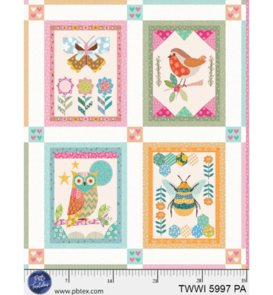 P & B Textiles Jo Reid - Things with Wings Panel
