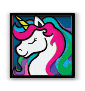 Splat Planet Wooden Art Craft Kit - Unicorn Art