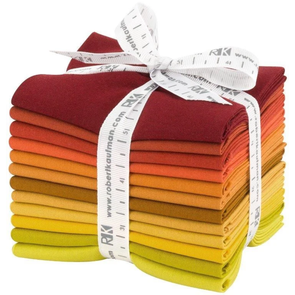 Robert Kaufman Kona Fat Quarters - Autumn Hues Palette