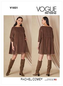 Vogue Pattern 1821 Misses' Dress V1821