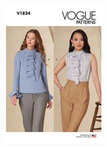 Vogue Pattern Misses' and Misses' Petite Top V1824