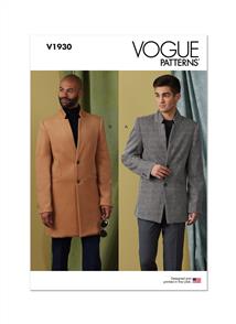 Vogue Pattern 1930 Men's Coat V1930
