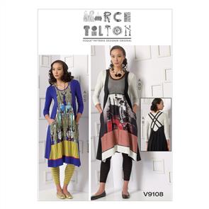 Vogue Pattern 9108 Misses' Top, Dress and Leggings V9108
