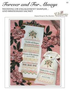 The Victoria Sampler Forever and For Always Wedding Sampler