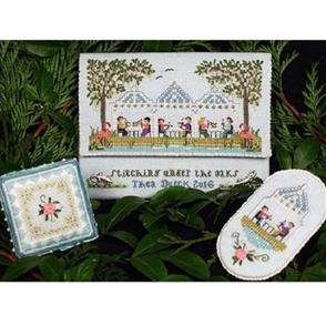 The Victoria Sampler Stitching Under the Oaks Leaflet