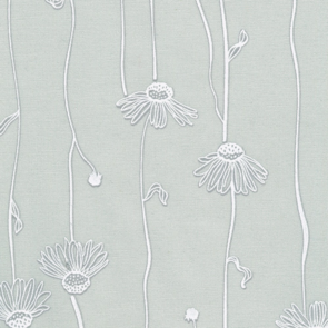 Robert Kaufman Alabaster Hues || Cone Flowers - Dove