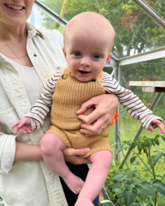 Petite Knit Willum's Summer Overalls - Knitting Pattern / Kit