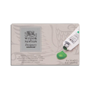 Winsor & Newton Designers' Gouache Primary Colour 14ml Set/6