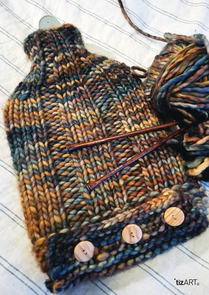 TizART Winter Lake Warmer - Knitting Pattern / Kit