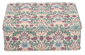 Botanical Homeware Arts & Crafts - Hyacinth - Deep Rectangle Bakery tin