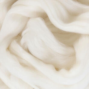 Ashford 091 White Merino Sliver - 100gm Bag (19 micron)