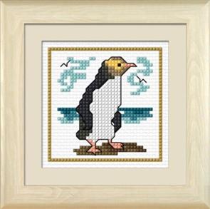 Lyn Manning Cross Stitch Kit: Hoiho, the Yellow-eyed Penguin
