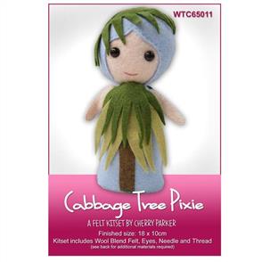 CraftCo Cabbage Tree Pixie - Felt Kit Set
