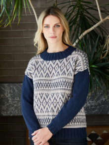 West Yorkshire Spinners Colourlab DK Eva Jumper - Knitting Pattern / Kit