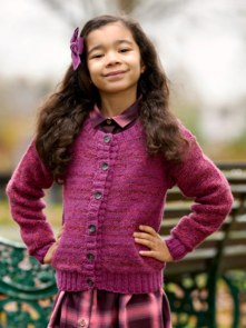 West Yorkshire Spinners Colourlab DK Twist - Blossom Cardigan - Knitting Pattern / Kit
