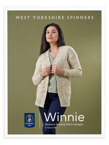West Yorkshire Spinners Winnie - Women’s Stocking Stitch Cardigan - Knitting Pattern / Kit
