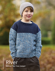 West Yorkshire Spinners Colourlab Twist DK - River Jumper - Knitting Pattern / Kit