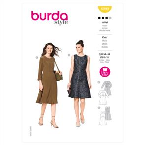 Burda Pattern 6099 Misses Dress
